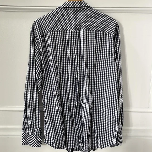 Dolce & Gabbana Blue Plaid Button Down Shirt - Picture 3 of 8